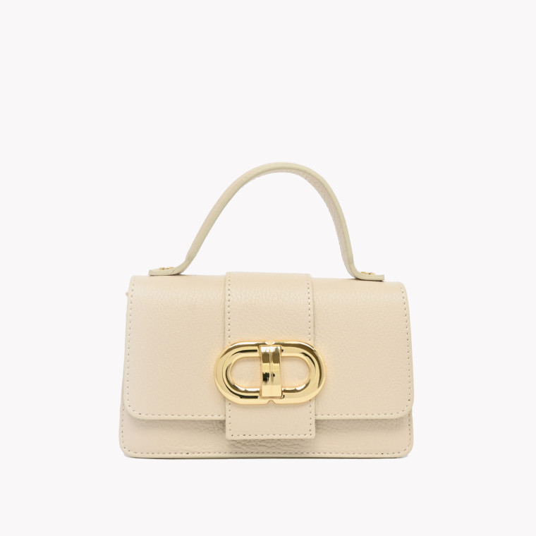 Leather bag with gold detail GB