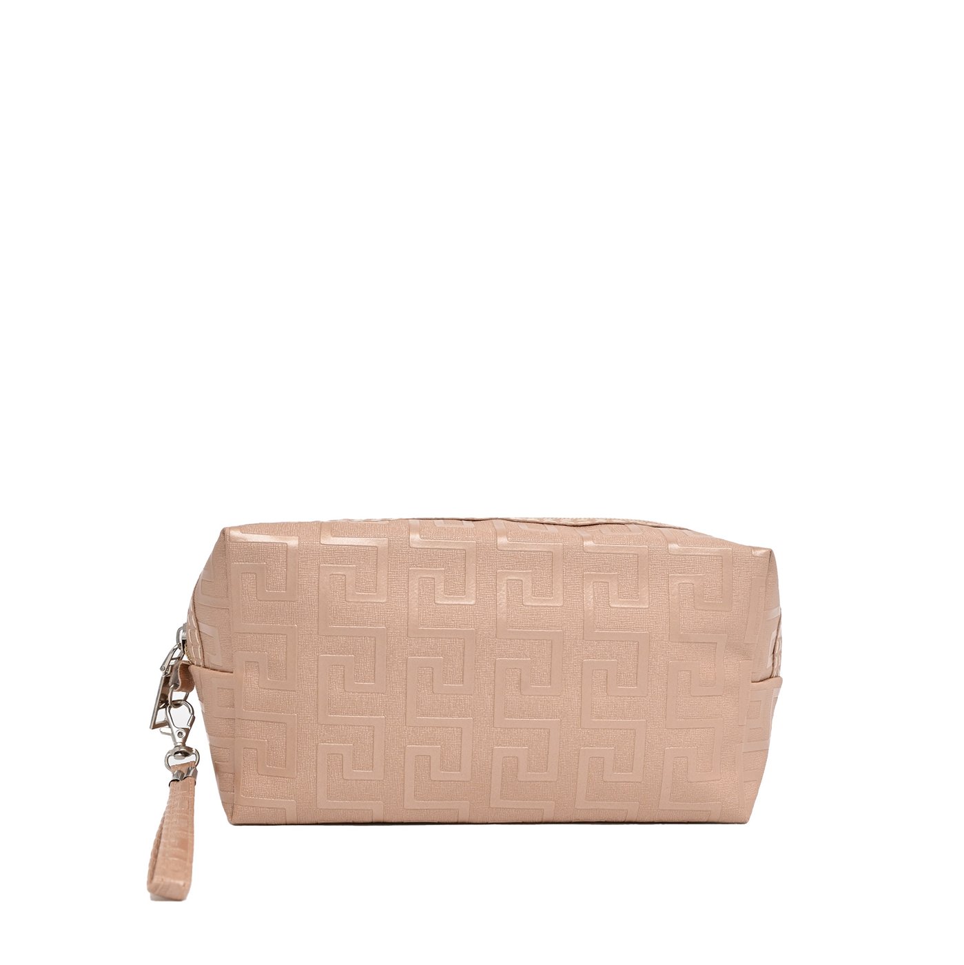 Rectangular toiletry bag with GB pattern