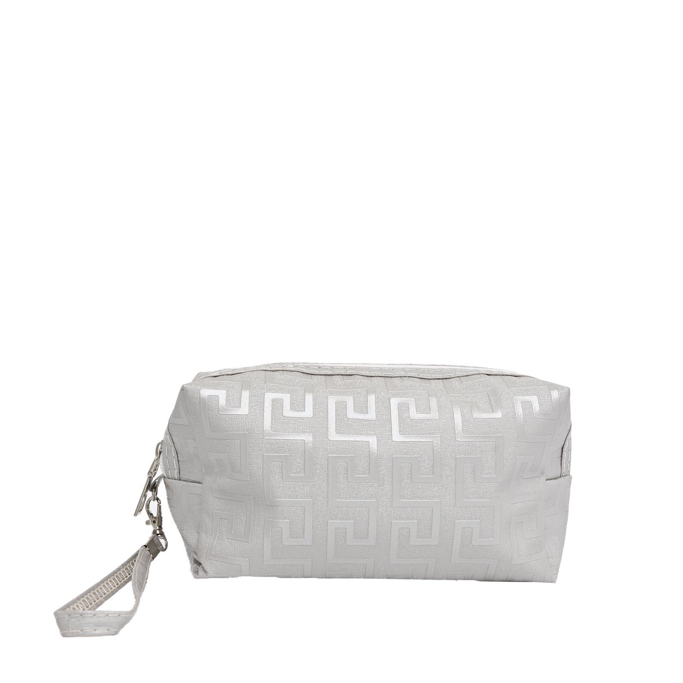 Rectangular toiletry bag with GB pattern