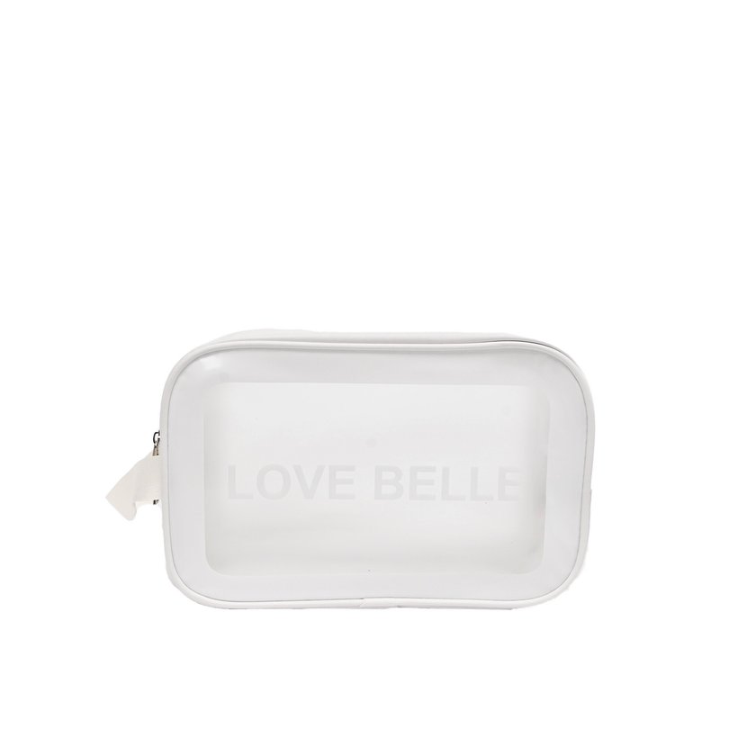 Borsa da toilette con stampa GB