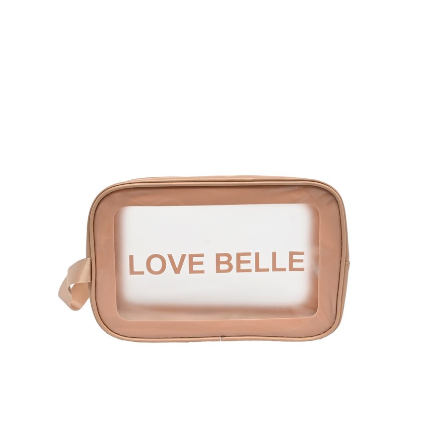 Borsa da toilette con stampa GB