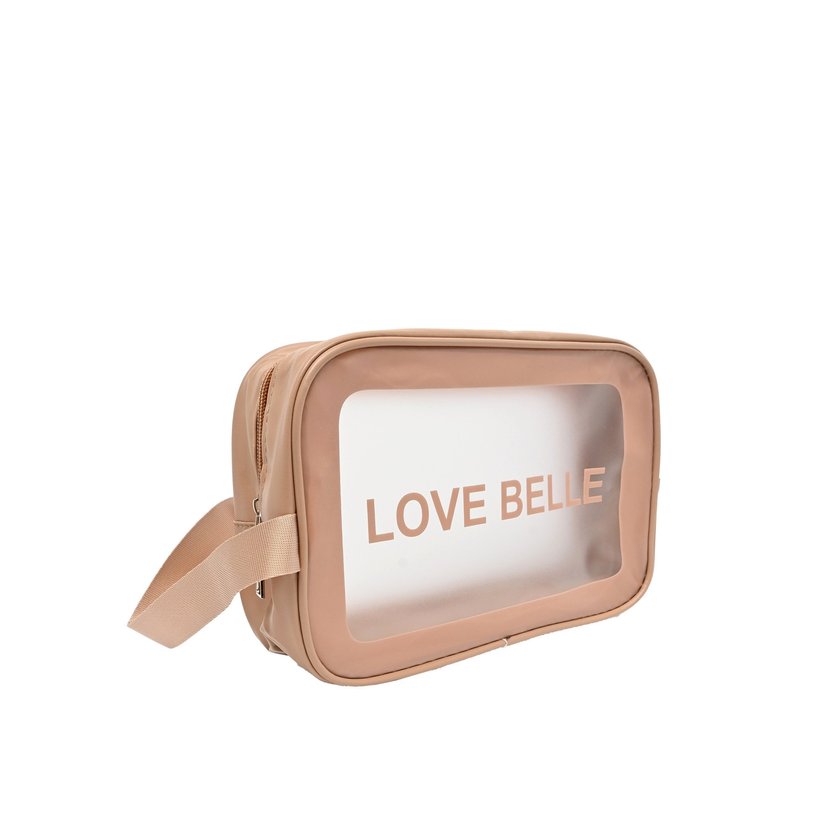 Borsa da toilette con stampa GB