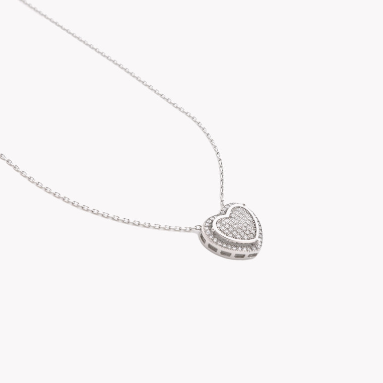 S925 necklace heart brilliants GB