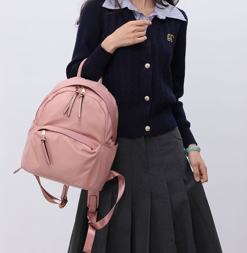 Zaino in nylon con tasca esterna GB