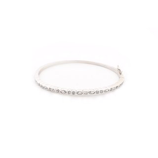 Bracciale rigida semi preziosi con zirconi GB