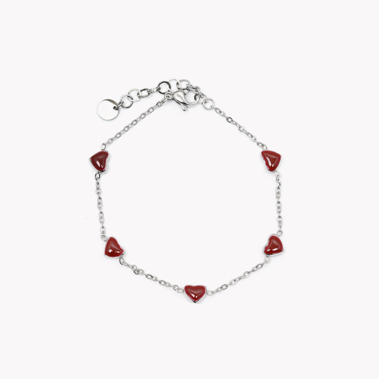 Steel hearts necklace GB