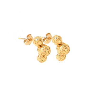 Boucles d'oreilles semi précieuse bola de viana GB