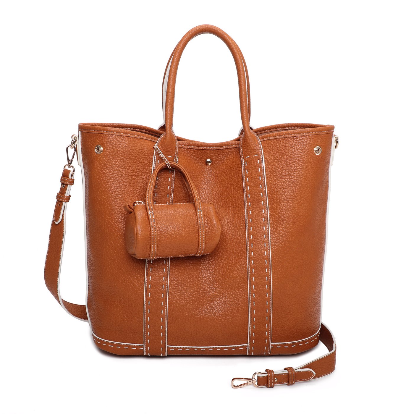 Bolso estilo shopper con detalle GB