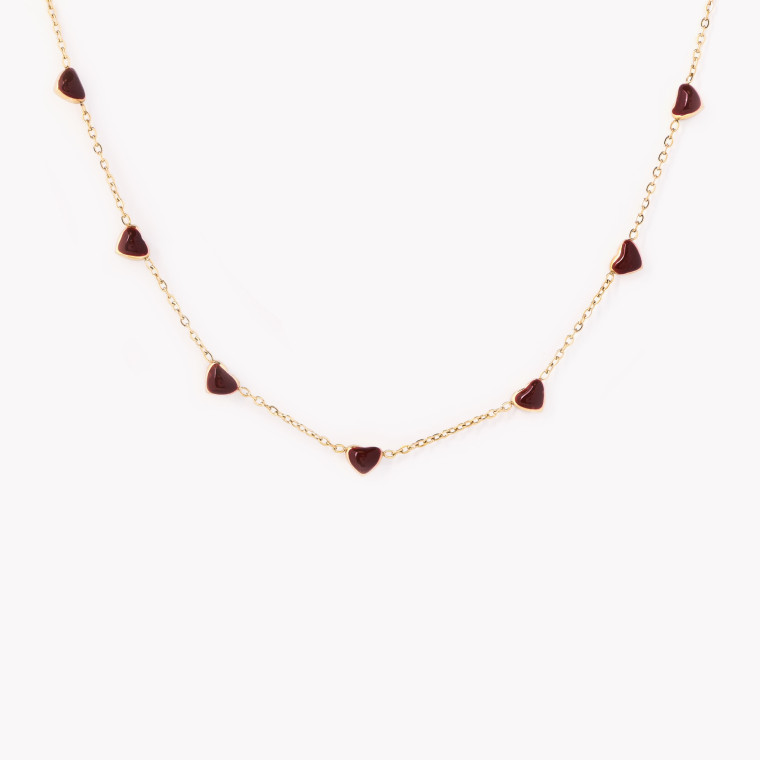 Steel hearts necklace GB