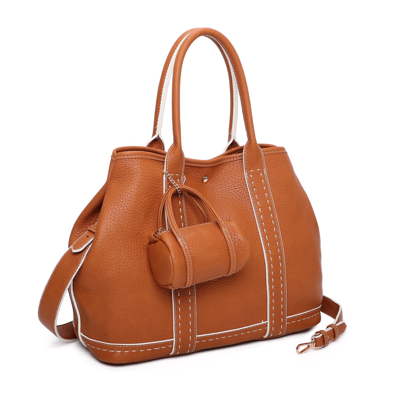 Bolso con detalle de bolso exterior GB