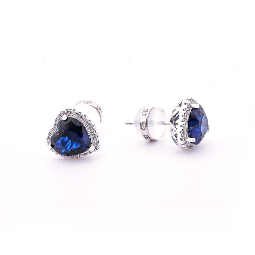 Boucles d'oreilles S925 coeur zircone GB