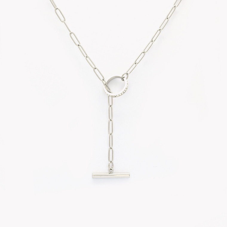 Steel necklace basic thick GB