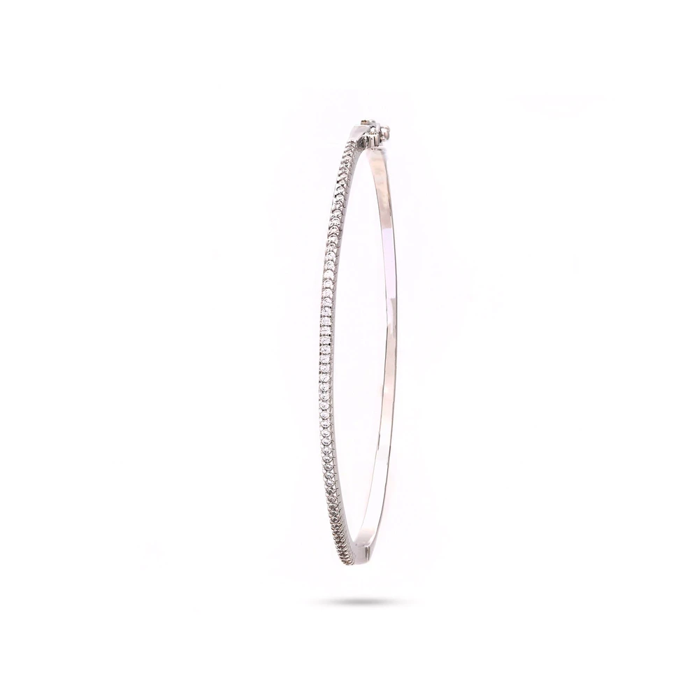 Bracciale BeLove sottile rigido con zirconia