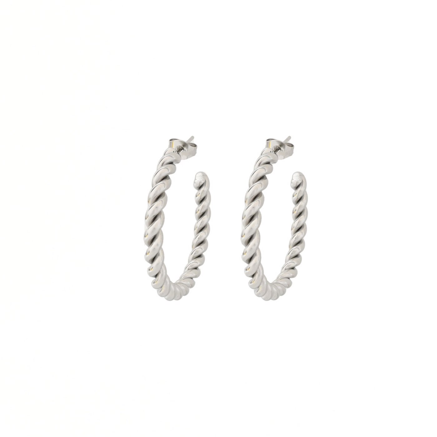 Twisted stainless steel hoops GB