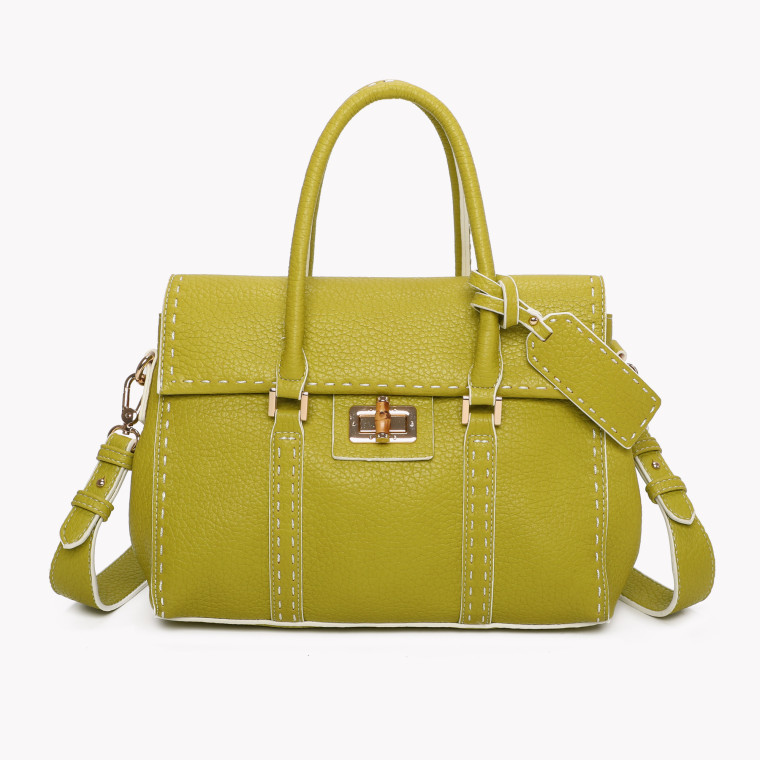 Handbag with GB gold details