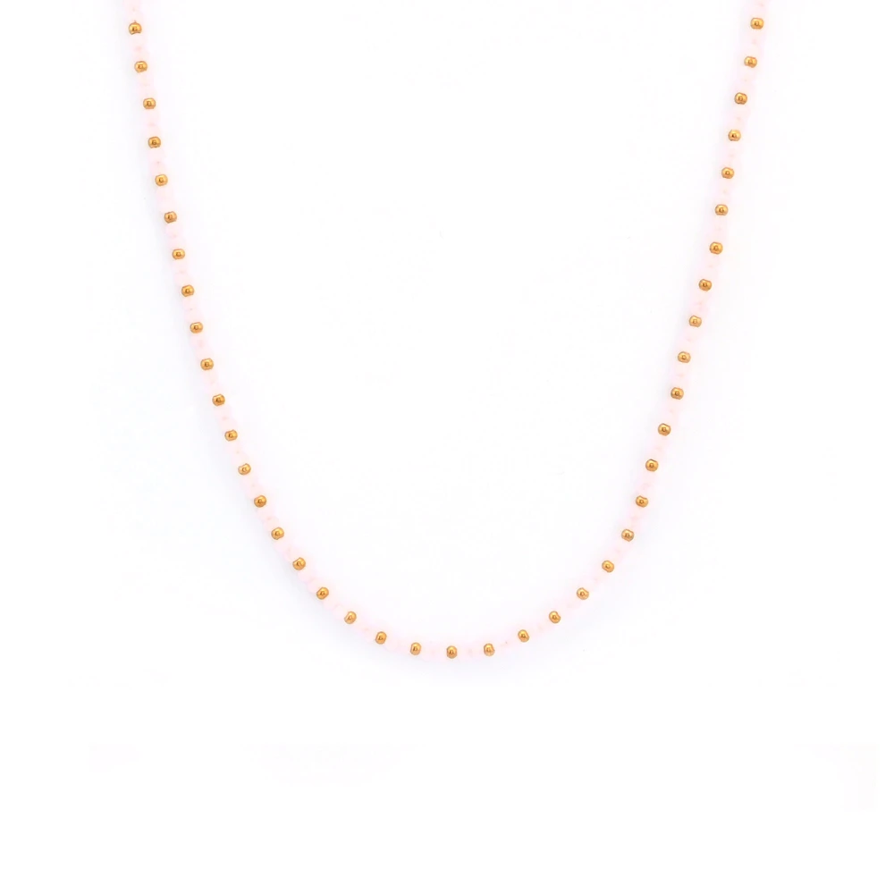 Collana acciaio con pietre colorate GB