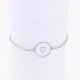 Heart adjustable steel bracelet GB