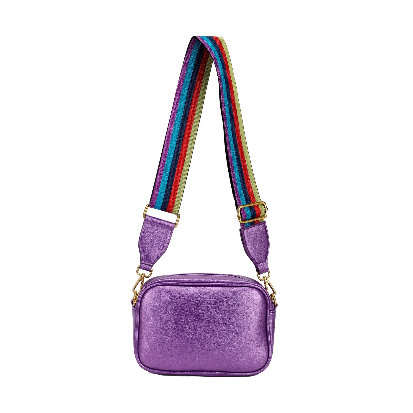 Crossbody bag with GB colored strap