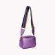 Crossbody bag with GB colored strap