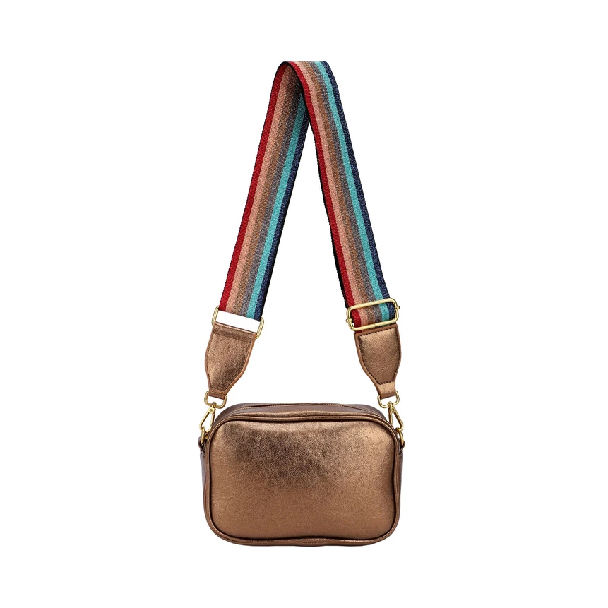 Bolsa tiracolo com alça colorida GB