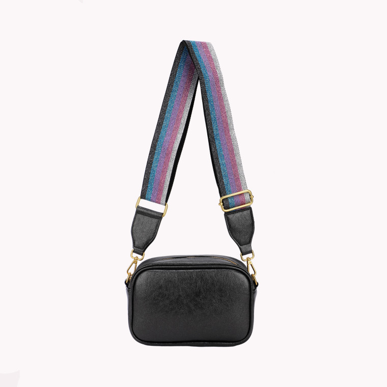 Crossbody bag with GB colored strap