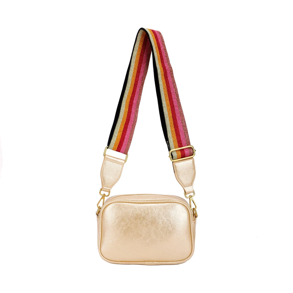 Bolsa tiracolo com alça colorida GB