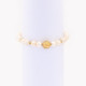 Gold plated pearls bracelet bola de viana GB