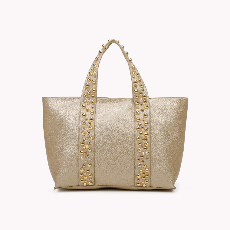 Shopper style bag with GB studs