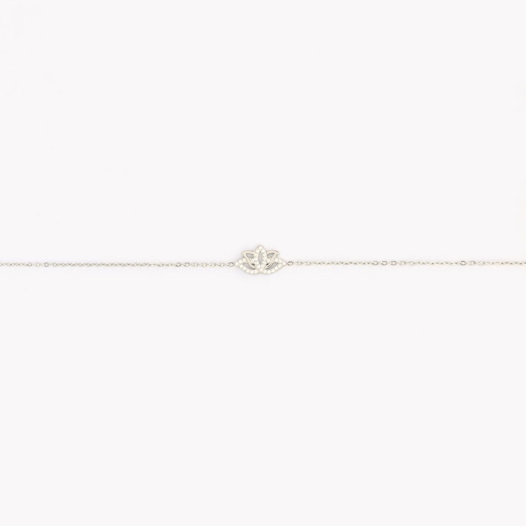 Bracelet stainless steel lotus flower GB