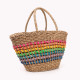 Multicolor straw basket GB