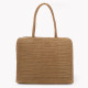 Straw bag with gold details GB