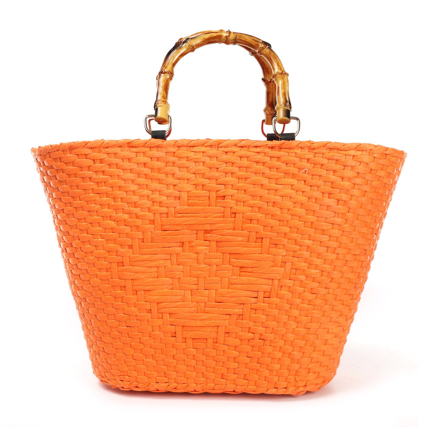 Straw basket with bamboo handle GB