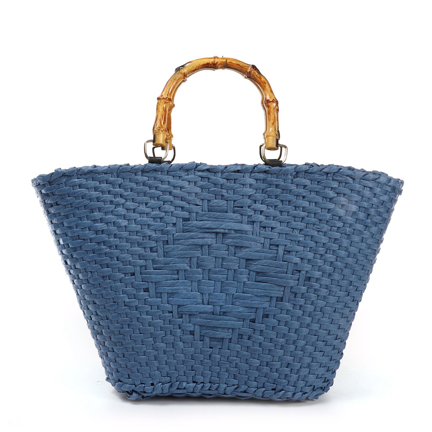 Straw basket with bamboo handle GB