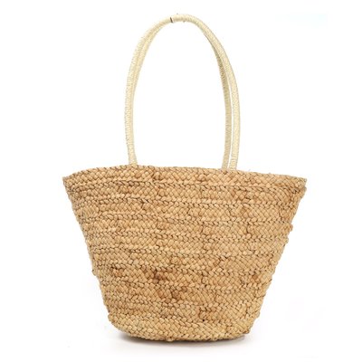 GB straw shoulder bag