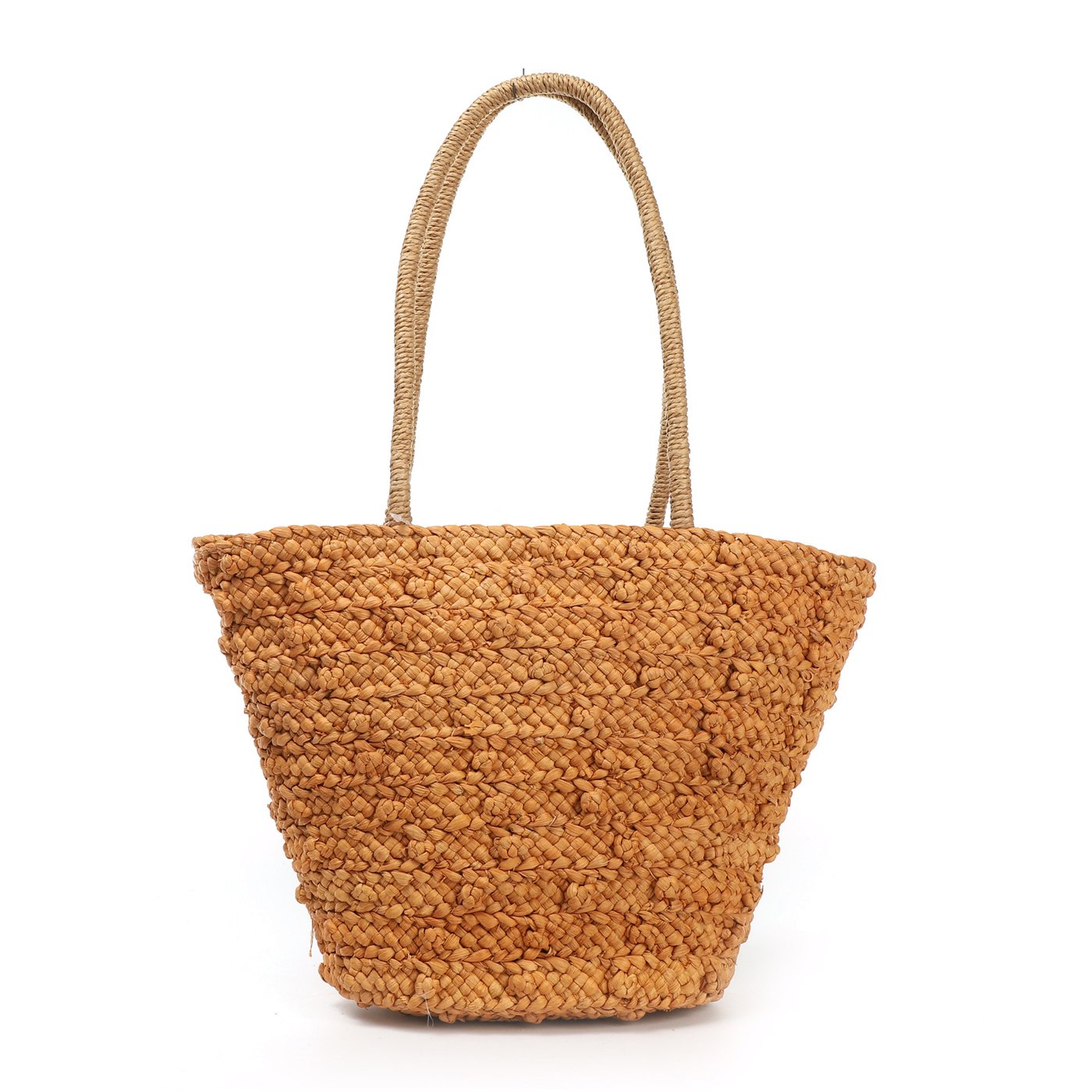 GB straw shoulder bag