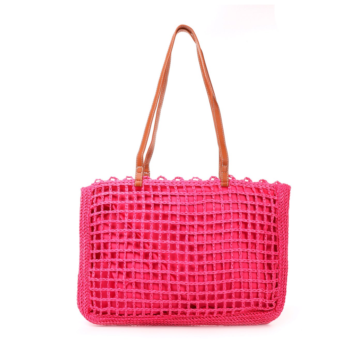 GB synthetic handle raffia bag