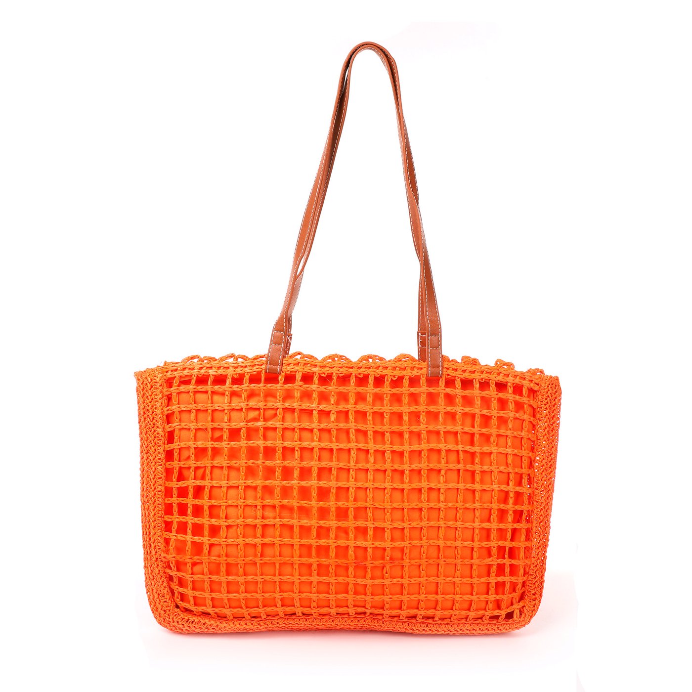 GB synthetic handle raffia bag