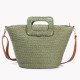 Straw bag with different handle GB