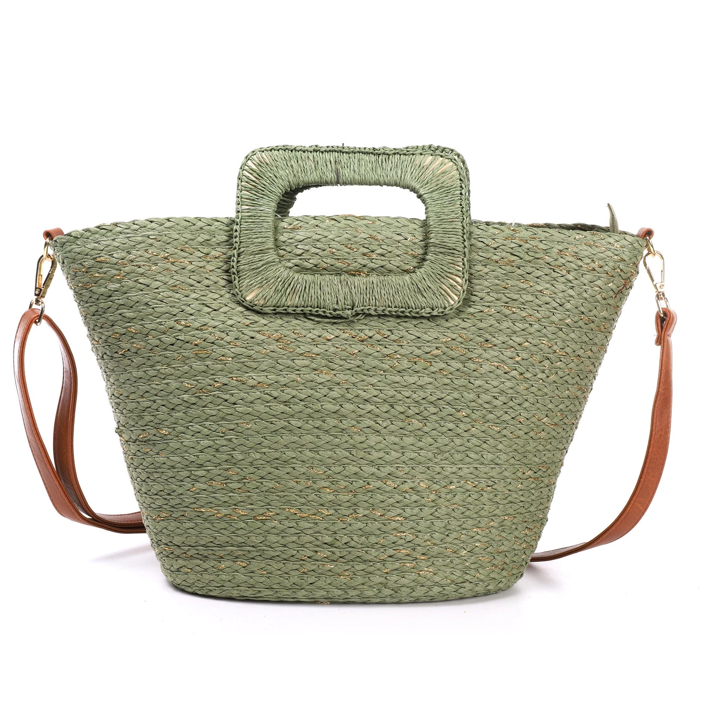 Borsa in paglia con manico diverso GB