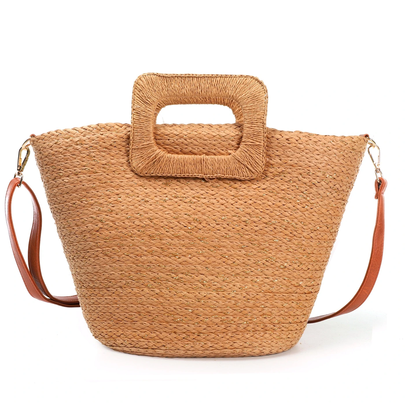 Borsa in paglia con manico diverso GB