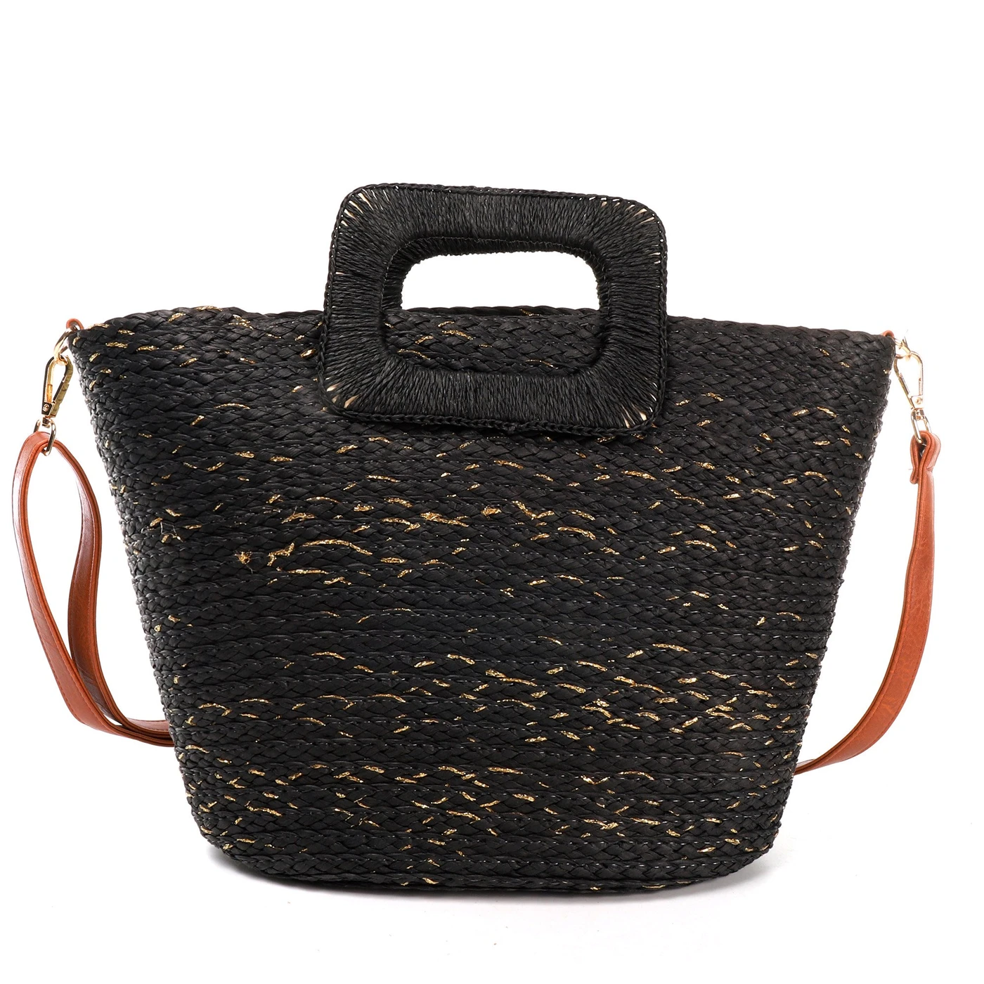 Borsa in paglia con manico diverso GB