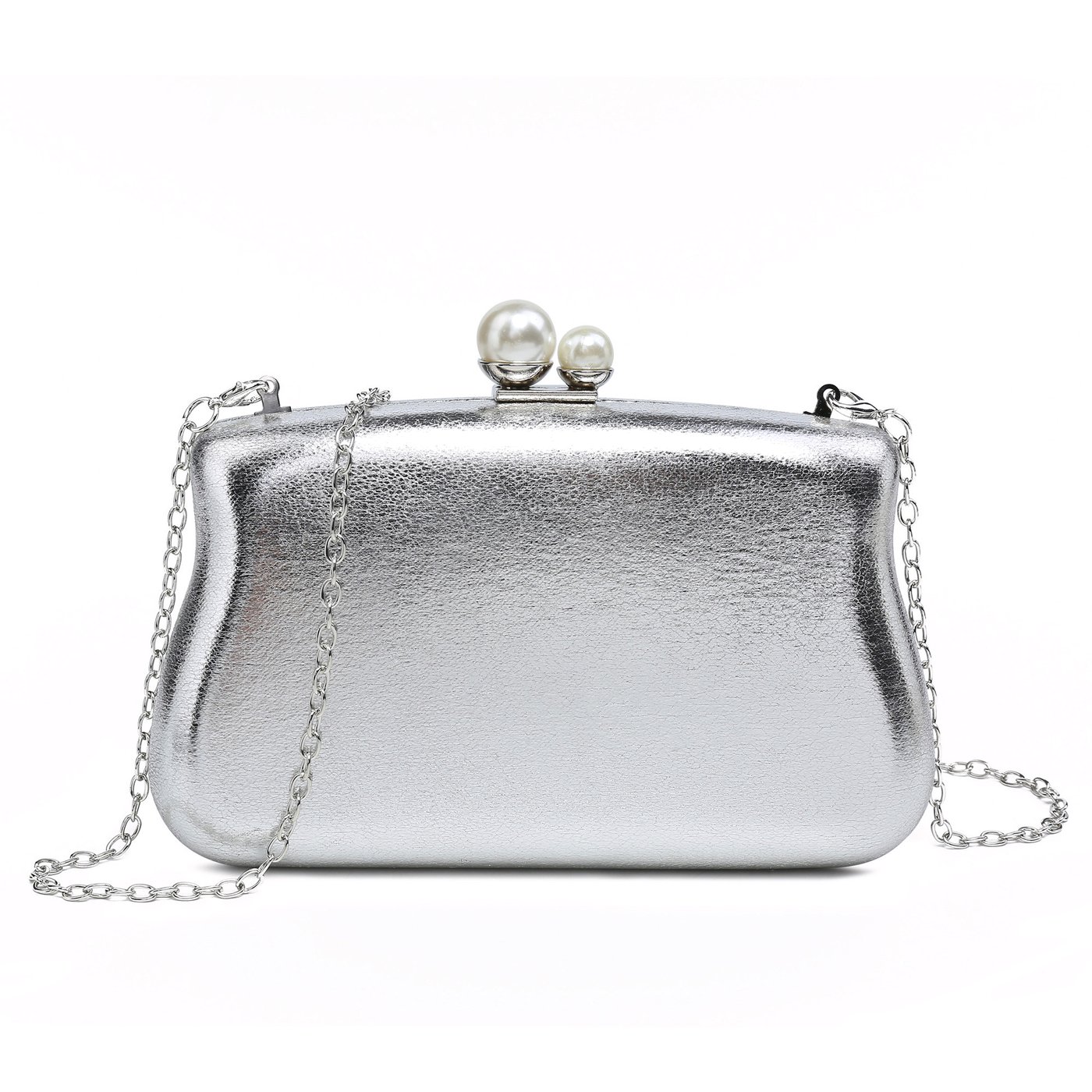 bolso GB con cremallera y perlas