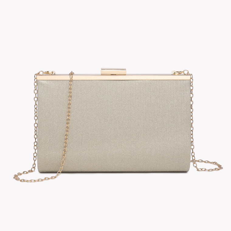 GB shiny textured handbag