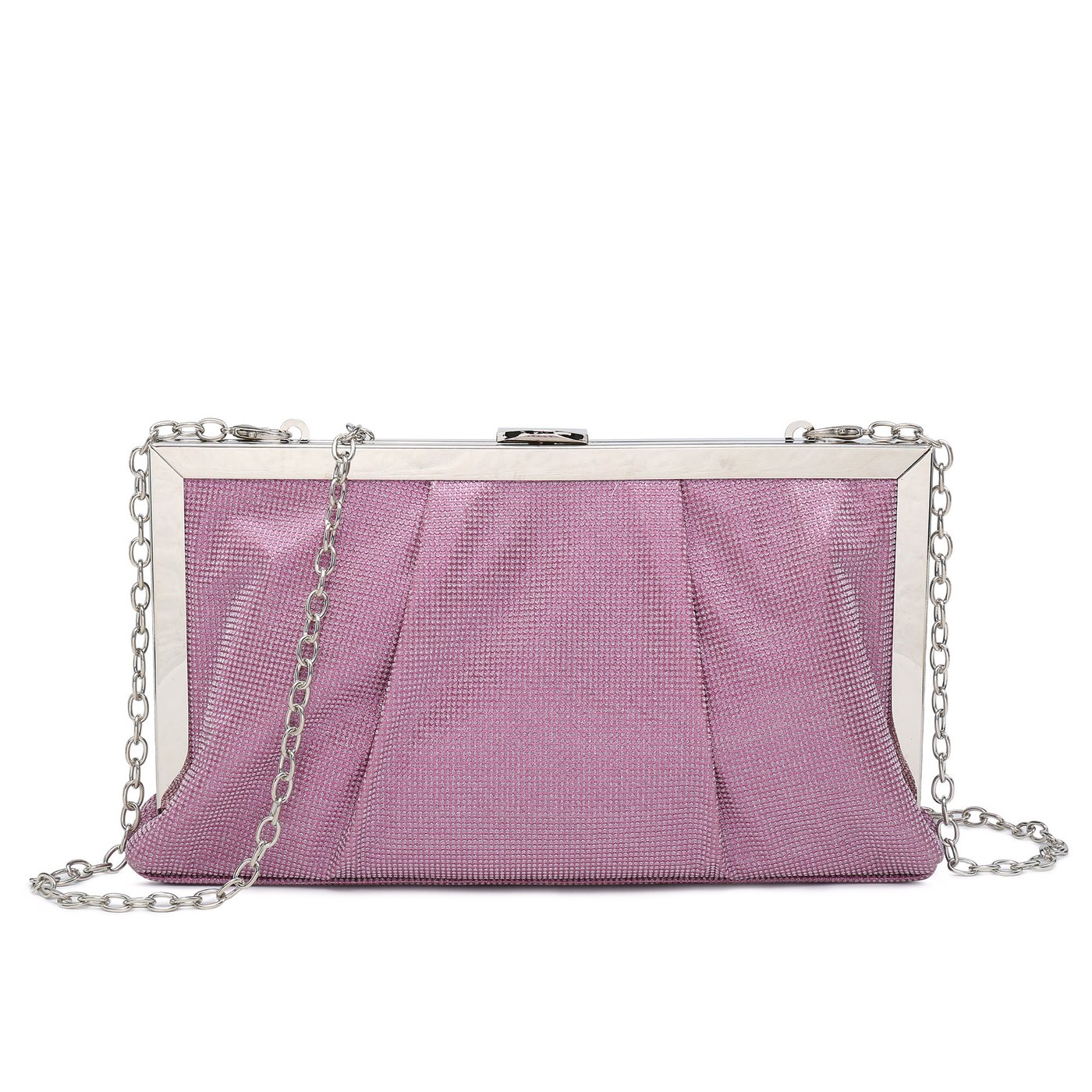 Bolso de fiesta GB con efecto pliegue y purpurina