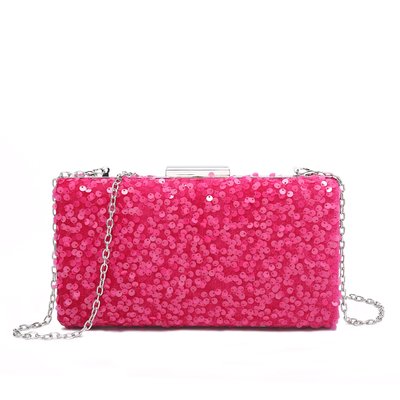 Bolso de fiesta rectangular con lentejuelas GB