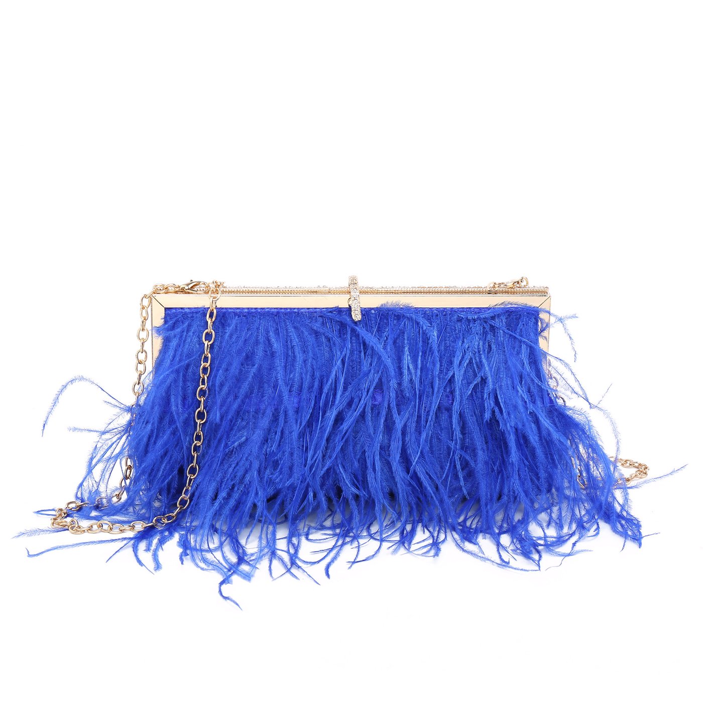 bolso de fiesta GB de plumas