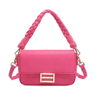 Crossbody bag with GB interlocking handle