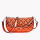 GB metallic quilted crossbody bag