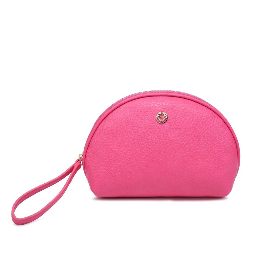 Beauty case sintetico con dettaglio GB