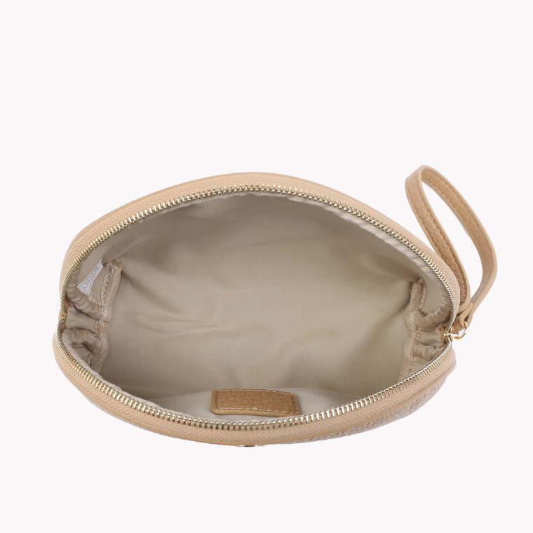 Synthetic toiletry bag with GB detail